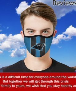 Carolina Panthers Face Filter - Face Mask Filter Activated Carbon PM 2.5