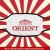 Orient Vector Logo Clock Cloth Face Mask