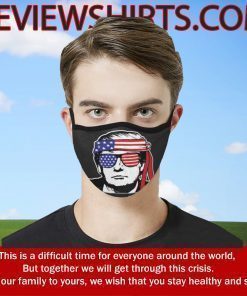 President Donald Trump America USA Flag Cloth Face Mask