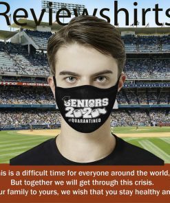 Seniors Class of 2020 Face Masks - Toilet Paper 2020 Quarantined Cloth Face Mask