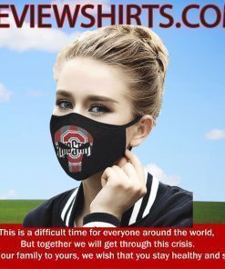 Skull Ohio State Buckeyes Cloth Face Mask