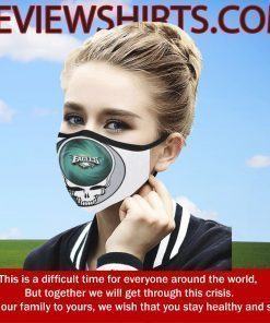 Skull Philadelphia Eagles NFL Cloth Face Mask