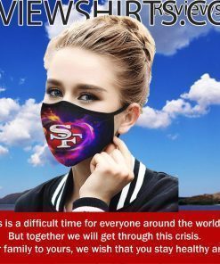 Skull San Francisco 49ers Cloth Face Mask