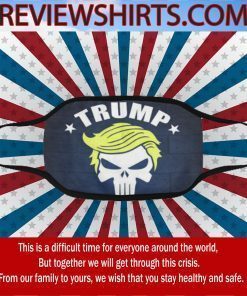 Skull Trump 2020 Trump Hair Style Punisher Trump Cloth Face Mask