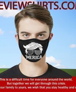 Trump Merica Trump Hair Style US Cloth Face Mask