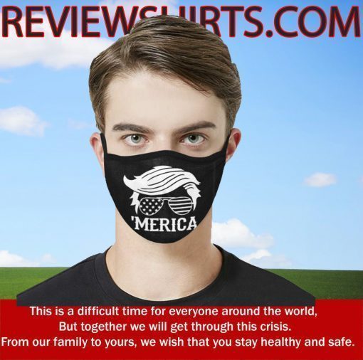 Trump Merica Trump Hair Style US Cloth Face Mask