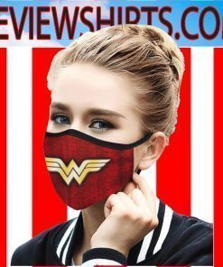 Wonder Woman logo for DC Comics Face Masks