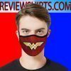 Wonder Woman logo for DC Comics Face Masks
