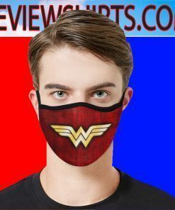 Wonder Woman logo for DC Comics Face Masks