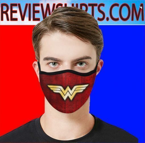 Wonder Woman logo for DC Comics Face Masks