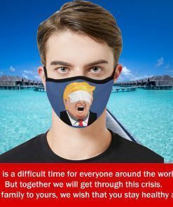 trump with a mask Face Mask Archives