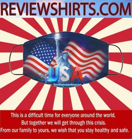 4TH JULY INDEPENDENCE DAY USA AMERICA UNITED STATES HOLIDAY FLAG FACE MASK
