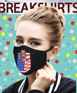 4th July Dog Patriotic American Pocket Face Masks
