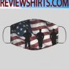 AMERICAN FLAG AND US ARMY MARINES SOLDIERS FACE MASKS
