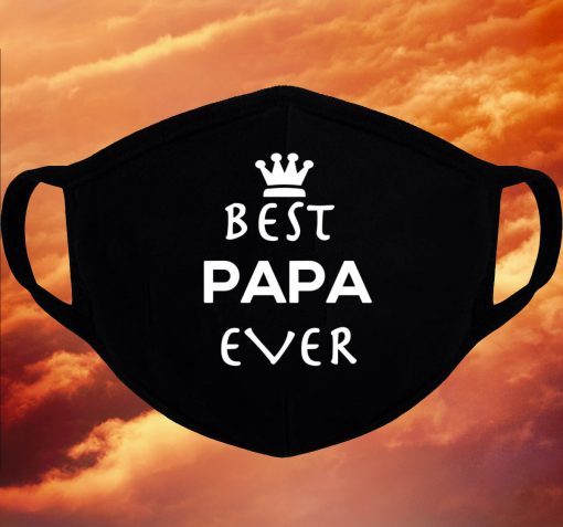Best Papa Ever Face Mask - Fathers Day Gift - Husband Gift - Men Gift for Him Best Papa Face Mask Gift