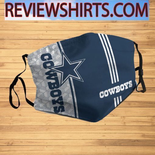 Dallas Cowboys Face Mask PM2.5 Filter - Fans Dallas Cowboys