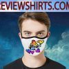 Gay pride rainbow colored hearts pattern Lgbtq Face masks
