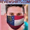 Mask Grunge Flag Of Georgia Cloth Face Mask USA 2020