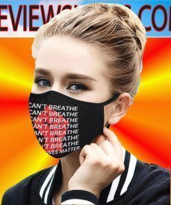 I Can't Breathe Victim George Floyd Face Mask