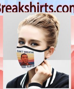 I Can't Breathe George Floyd Vintage Face Masks