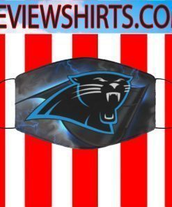 LOGO CAROLINA PANTHERS FACE MASK