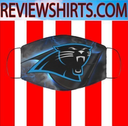 LOGO CAROLINA PANTHERS FACE MASK