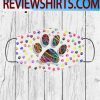 COLORFUL PAW FACE MASKS