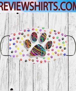 COLORFUL PAW FACE MASKS