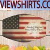 LAND OF THE FREE HOME OF THE BRAVE FLAG US FACE MASKS