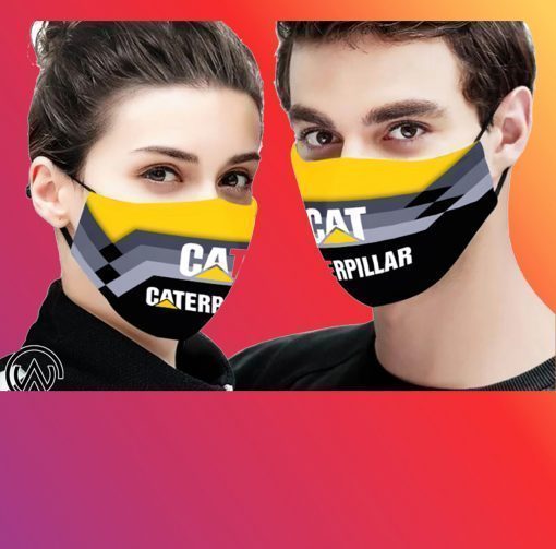 Caterpillar logo all over printed face mask