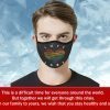 Colorful Heart Love LGBT Face Mask Activated Carbon
