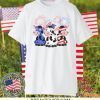 Cows American Flag 4th Of July Shirt