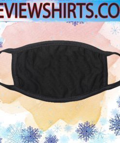 Customizable Black Fabric Face Mask