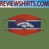 DENVER BRONCOS FACE CLOTH FACE MASKS