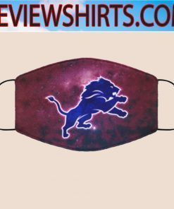 DETROIT LIONS FACE CLOTH FACE MASK