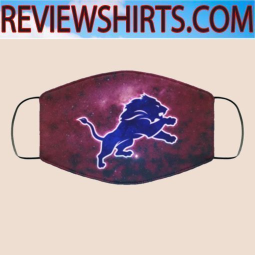 DETROIT LIONS FACE CLOTH FACE MASK