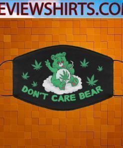 Don’t care bear smoking Face Mask