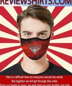 Essendon Football Sports Club Face Mask