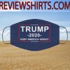 FACE MASKS DONALD TRUMP FOR PRESIDENT 2020 KEEP AMERICA GREAT FLAG