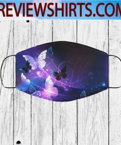 NIGHT BUTTERFLIES FACE MASK