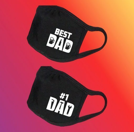 Father's Day Mask - Father's Day Gifts - Cute Fathers Day Mask - #1 Dad Fathers Day Gift - Best Dad Fathers Day Gift - Printed Mask For Dad