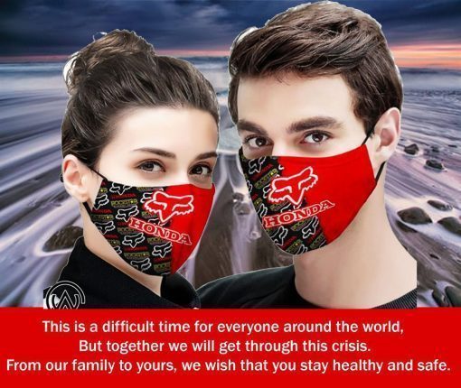 Fox racing honda all over printed face mask free shipping