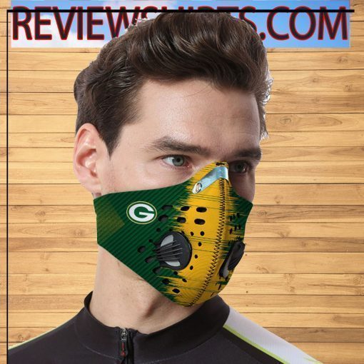 Green Bay Packers Face Mask Filter PM2.5