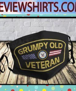 Grumpy Old US Navy Veteran Mask Face Masks