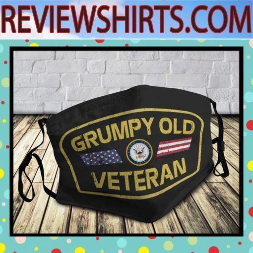 Grumpy Old US Navy Veteran Mask Face Masks