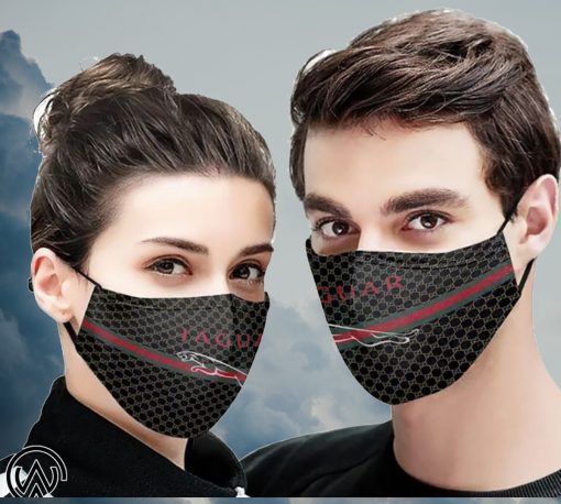 Jaguar symbol filter face mask