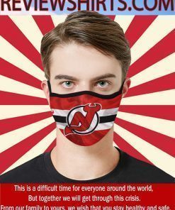 Jersey Devils Logo New Face Mask