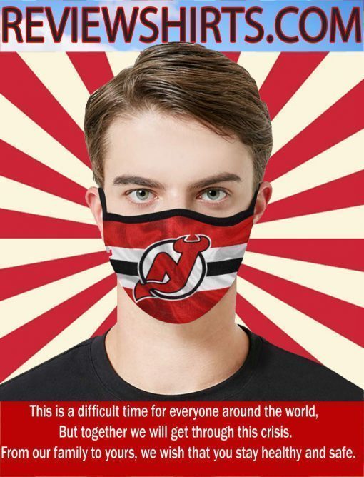 Jersey Devils Logo New Face Mask