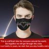 LGBT Heartbeat Lesbian Gay Gender Equality Bisexual Transgender Cloth Face Mask