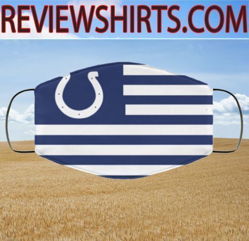 INDIANAPOLIS COLTS FACE MASK FLAG US 2020